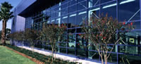 Picture of the "Window Wall" on the front of FSEC's Main Office Building.