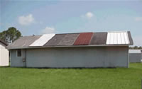 Picture of the FSEC Flexible Roof Facility.