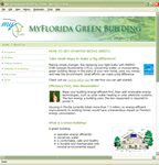 Picture of the MyFlorida Green Building website.
