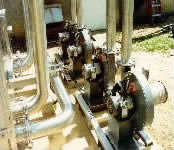 Picture of a Air compressors providing coolant for high-efficient, low-pressure mercury vapor lamps.