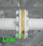 Picture of smart tape showing no hydrogen leak.