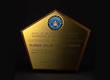 Picture of plaque received from the Department of Defense.