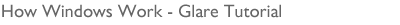 Stylized Text: How Windows Work - Glare Tutorial.