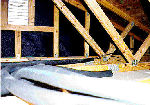 Attic piping and insulation