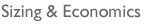 Stylized Text: Sizing & Economics.