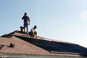 Situating pool collectors on roof
