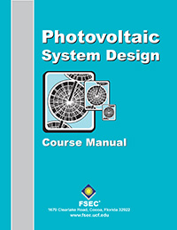 Picture of the Photovoltaic System Design Course Manual.