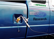 Photo of hydrogen truck being fueled