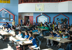 Photo of participants in the Middle School Science Bowl