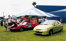 Alternative Fuel Vehicles on display