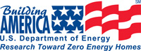 Building America U.S. Department of Energy Research Toward Zero Energy Homes logo
