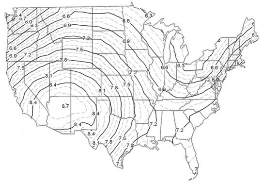 USA Map of Electricity Production