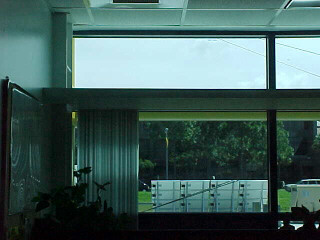 photo of office window with lightshelf.