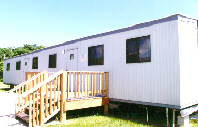 Photo of the trailer that serves at the lab.