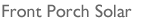 Stylized Text: Front Porch Solar.