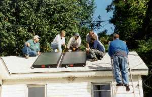 Installing solar collectors
